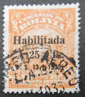 Bolivië Bolivia 1933 (2b) Coat Of Arms Surcharged - Bolivia