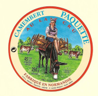 Etiqu. CAMEMBERT PAQUETTE EMB 14342 A U.C.L.Isigny Neuve - Fromage