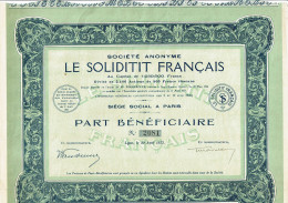 42-SOLIDITIT FRANCAIS. SA LE ...   ST ETIENNE / PARIS.   Lot De 2 - Autres & Non Classés