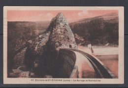France CP Loire Saint-Étienne Barrage De Rochetaillée 1928 - Saint Etienne