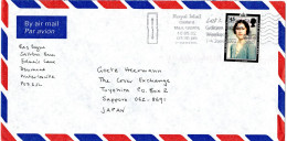 L77217 - Grossbritannien - 2002 - 45p Koeniginmutter EF A LpBf OXFORD - ... -> Japan - Storia Postale