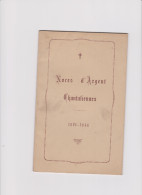 25em ANNIVERSAIRE  NOCES D'ARGENT CHANTALIENNES INSTITUTIONS  BOIS - LA - REINE D'ALGER 1921 1946 - Religión & Esoterismo