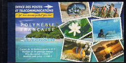 Polynésie N° C 536   XX Le Tourisme : Le Carnet Contenant 2 Séries En 4 Feuillets Sans Charnière TB - Unused Stamps