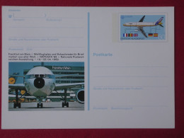 Sonderpostkarte Nr.17 "NAPOSTA" 1989 - Frankfurt - Aviones