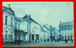 CPA 1907 Bleutée SBP. Tienen Tirlemont Grand'Place Et Entrée De La Rue De Louvain - Tienen