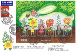 Taiwan 2023 Taipei SARS COVID-19 Corona Virus Pandemic Health Workers Homage MS FDC Registered Cover - Krankheiten