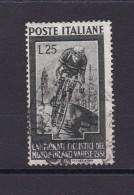 ITALIE 1951 TIMBRE N°607 OBLITERE CYCLISME - 1946-60: Oblitérés