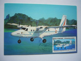 Avion / Airplane / AIR TAHITI / Twin Otter / Carte Maximum - 1946-....: Era Moderna