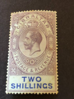 SG 82  2s Dull Purple And Blue Wmk Crown CA  MH* Some Surface Blemishes - Gibilterra