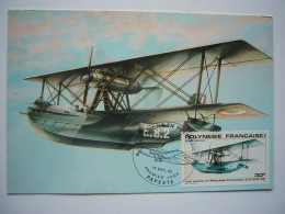 Avion / Airplane / SECTION DE SURVEILLANCE DE TAHITI / Seaplane / C.A.M.S. 55 / Carte Maximum - 1919-1938: Fra Le Due Guerre