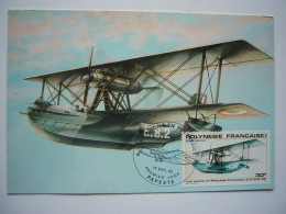 Avion / Airplane / SECTION DE SURVEILLANCE DE TAHITI / Seaplane / C.A.M.S. 55 / Carte Maximum - 1919-1938: Interbellum