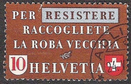 Schweiz Suisse 1942: PER RESISTERE Zu 256 Mi 407 Yv 377 Mit Eck-Stempel ADLISWIL 24.V.42 (Zumstein CHF 8.00) - Gebraucht