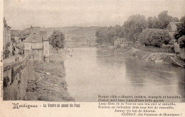 MONTIGNAC - La Vézère En Amont Du Pont . Avec Poème En Occitan . - Montignac-sur-Vézère