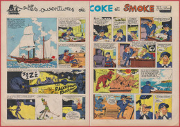 Les Aventures De Coke Et Smoke. Bande Dessinée. BD. Texte: Vicq. Dessin: Bruyère. 1970. - Collezioni