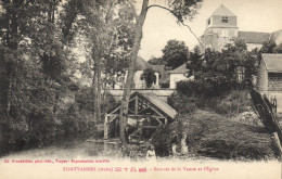 Fontvannes - Sources De La Vanne Et L'église - Autres & Non Classés