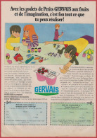 Petit Gervais. Yaourt. Visuel: Enfants Réalisant Des Objets Grâce Aux Petits Gobelets. 1970. - Advertising