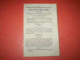 Bulletin Des Lois: Construction Pont Suspendu Sur La Baïse à Vianne Avec Les Tarifs De Passage. Circonscriptions Territ - Décrets & Lois