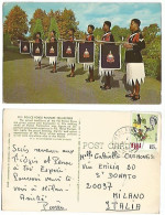 Fiji Islands Police Force Fanfare Trumpeters - Pcard Nadi Airport 26may1974 - Fidji