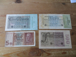 Geldscheine Banknoten Deutsches Reich Konvolut Von 39 Scheinen Unterschiedliche - Other & Unclassified