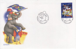 Enveloppe  FDC  1er   Jour    FINLANDE    Le  CIRQUE     EUROPA    2002 - 2002