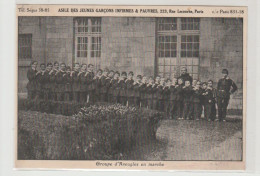 PARIS   "Asile De Jeunes Garçons Infirmes  & Pauvres "Groupe D'aveugles - Arrondissement: 15