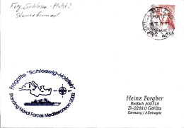 (Freg3)BRD Cachetumschlag FREGATTE "SCHLESWIG HOLSTEIN" F216 STANAVFORMED 2003" EF ITALIEN TSt 6.10.03 CATANIA - Schiffe