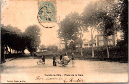 S16391 Cpa 77 Combs La Ville - Place De La Gare - Combs La Ville