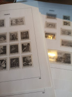 FEUILLES LX DAVO DE FRANCE POUR 1988 (AVEC POCHETTES) F 186/190+CN4+5 - Vordruckblätter