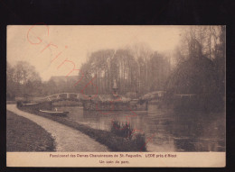 Lede - Pensionnat Des Dames Chanoinesses De St. Augustin - Un Coin Du Parc - Postkaart - Lede