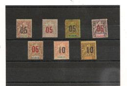 RÉUNION 1912 N°72/79 *et Oblitérés Cote: 20,00 € - Nuevos