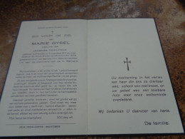 Doodsprentje/Bidprentje  MARIE GYSEL  Ertvelde 1871-1956 St Kruis Winkel (Wwe Jacques TEIRLYNCK) - Altri & Non Classificati