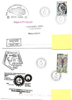 PO - 24 - 4 Plis Terre Adélie Avec Cachets Illustrés - Covers & Documents