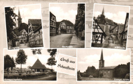 SCHAAFHEIM, DARMSTADT, HESSE, MULTIPLE VIEWS, ARCHITECTURE, CHURCH, GERMANY, POSTCARD - Darmstadt