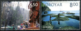  Tema Europa -    CEPT  Feroe 2004. Las Vacaciónes (2 Sellos) - Nº 493/494      - Faroe Islands