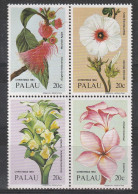 PALAU - N°57/60 ** (1984) Noël : Fleurs - Palau