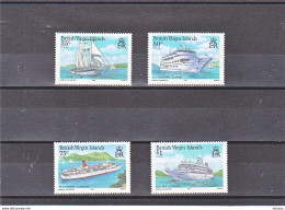 ILES VIERGES, VIRGIN ISLANDS 1986 BATEAUX Yvert 539-542, Michel 537-540 NEUF** MNH Cote : 16,50 Euros - British Virgin Islands