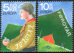  Tema Europa -    CEPT  Feroe 2007. Scouts (2 Sellos) - Nº 595/596       Feroe  - Faroe Islands