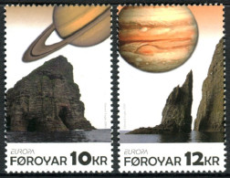  Tema Europa -    CEPT  Feroe 2009. Astronomía  (2 Sellos)  -  Nº 671/672       - Faeroër