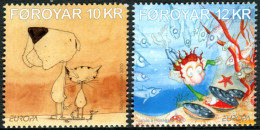  Tema Europa -    CEPT  Feroe 2010. Libros Infantiles (2 Sellos) - Nº 694/695   - Faroe Islands
