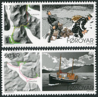  Tema Europa -    CEPT  Feroe 2020 "Antiguas Rutas Postales" (2 Sellos) - Nº975 - Faroe Islands