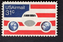 200336458 1976 (XX) SCOTT C90 POSTFRIS MINT NEVER HINGED  -  PLANE GLOBES AND FLAG - 3b. 1961-... Nuovi