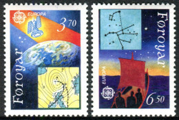  Tema Europa -    CEPT  Feroe 1991. "Europa Y El Espacio" (2 Sellos) - Nº 211/2 - Färöer Inseln
