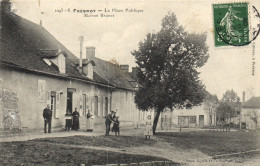 Fresnoy - La Place Publique - Maison Branet "tabac" "café" - Autres & Non Classés