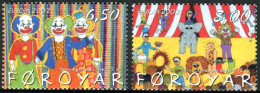  Tema Europa -    CEPT  Feroe 2002. El Circo (2 Sellos) - Nº 419/420       Fero - Färöer Inseln
