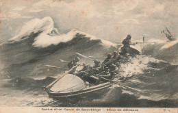 TRANSPORTS - Bateaux - Sortie D'un Canot De Sauvetage - Sloop En Détresse - Animé - Carte Postale Ancienne - Sonstige & Ohne Zuordnung