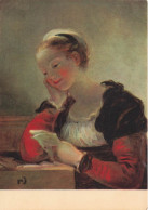 PEINTURES & TABLEAUX - Jean-Honoré Fragonard - La Lettre - Carte Postale - Malerei & Gemälde