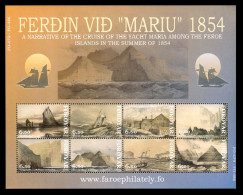 Feroe 2004 Hojas Bloque 17 **/MNH 150 Aniv. Crucero A Bordo Del "María"   - Färöer Inseln