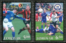 Feroe 2004 Correo 495/96 **/MNH Centenario De La  FIFA (proc. De Carnet)   (2 S - Färöer Inseln