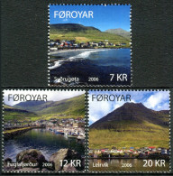 Feroe 2006 Correo 553/55 **/MNH Isla  Eysturoy (3 Sellos)  - Färöer Inseln