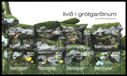 Feroe 2007 Hojas Bloque 22 **/MNH Fauna De Un Muro De Piedra    - Faroe Islands